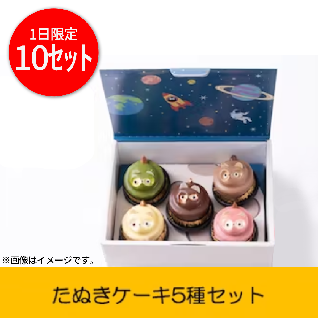 たぬきケーキ【5種セット】